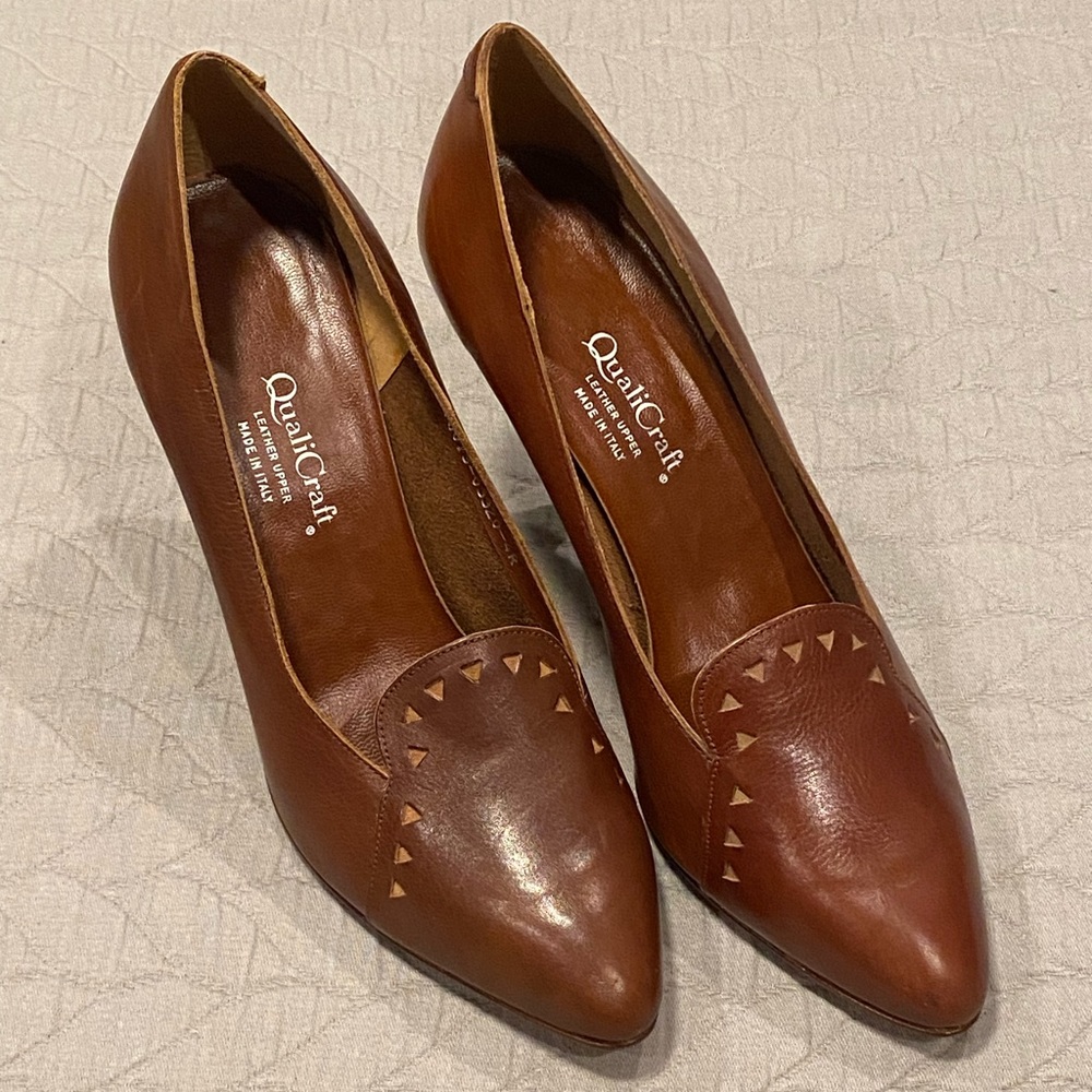Brown Leather Heels